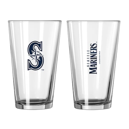 Logo Brands Seattle Mariners 16oz Gameday Pint Glass 526-G16P-1